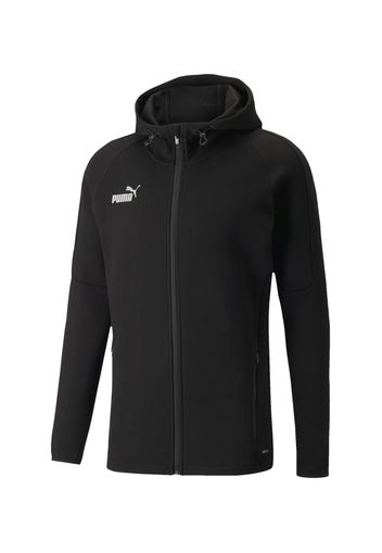 PUMA Giacca di felpa sportiva  nero / bianco