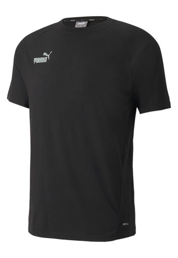 PUMA Maglia funzionale 'TeamFinal'  nero / bianco