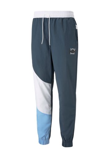 PUMA Pantaloni sportivi 'Clyde 2.0'  blu notte / blu chiaro / bianco