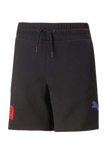 PUMA Pantaloni  blu colomba / rosso / nero