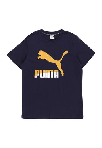 PUMA Maglietta  blu notte / giallo / bianco