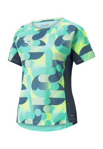 PUMA Maglia funzionale  navy / grigio / menta / verde neon