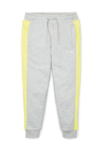 PUMA Pantaloni  giallo chiaro / grigio