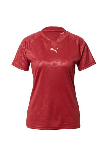 PUMA Maglia trikot 'She Moves the Game'  rosso vino / bianco