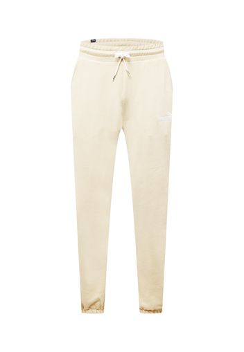 PUMA Pantaloni sportivi  beige / bianco