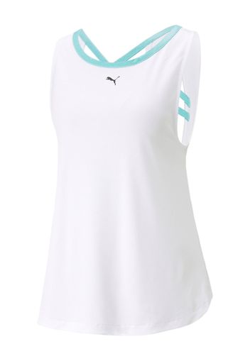 PUMA Top sportivo  giada / nero / bianco