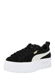 PUMA Sneaker bassa 'Mayze'  nero / bianco / oro