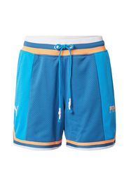 PUMA Pantaloni sportivi  blu / blu neon / arancione / bianco
