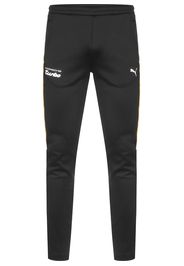 PUMA Pantaloni sportivi 'Porsche Legacy T7'  nero / bianco / giallo