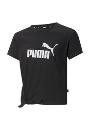 PUMA Maglietta  nero / bianco