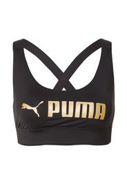 PUMA Reggiseno sportivo  oro / nero