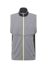 PUMA Gilet sportivo  limone / grigio / nero