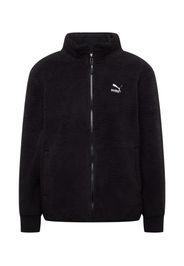 PUMA Giacca di pile 'Classics Sherpa'  nero / bianco