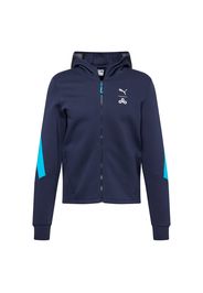 PUMA Giacca di felpa sportiva  blu / navy / bianco