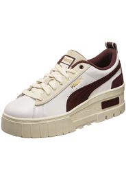 PUMA Sneaker bassa ' Mayze Wedge Ivy League '  beige / marrone / oro