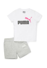 PUMA Completo per l'allenamento  grigio sfumato / rosa / nero / bianco