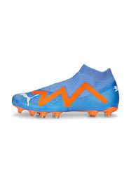 PUMA Scarpa da calcio 'FUTURE Match+'  blu fumo / arancione / bianco