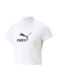 PUMA Maglietta  verde / nero / bianco