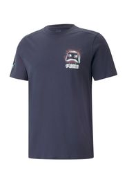 PUMA Maglia funzionale  turchese / blu notte / marrone scuro / bianco