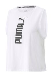 PUMA Top sportivo  nero / bianco