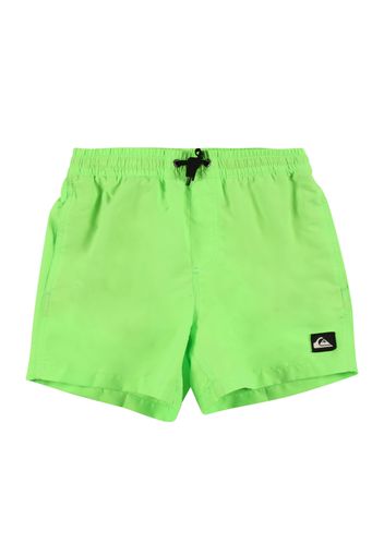 QUIKSILVER Pantaloncini da bagno 'EVERYDAY VOLLEY YOUTH 13'  kiwi / nero / bianco