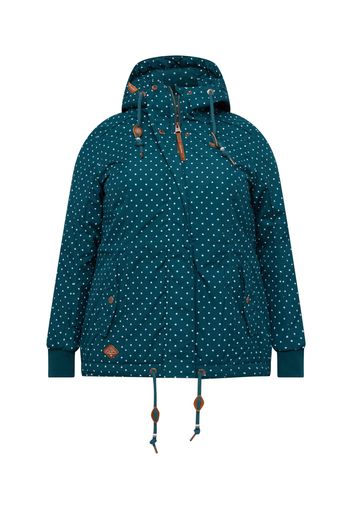 Ragwear Plus Giacca invernale 'DANKA'  verde scuro / bianco