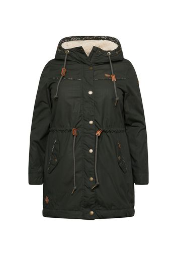 Ragwear Plus Parka invernale 'CANNY'  crema / cognac / verde scuro