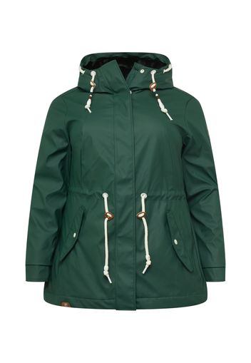 Ragwear Plus Parka invernale 'MONADIS'  verde / oliva / bianco