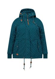 Ragwear Plus Giacca invernale 'DANKA'  verde scuro / bianco