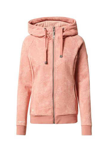 Ragwear Giacca di felpa  crema / rosa antico