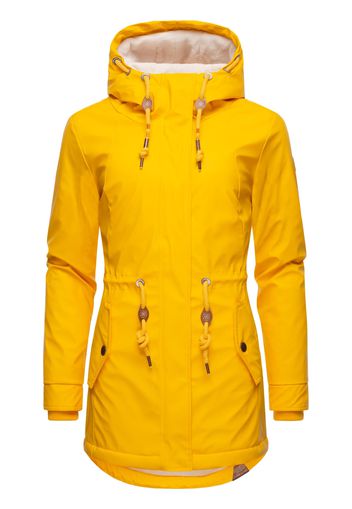 Ragwear Giacca funzionale 'Monadis Rainy'  marrone / giallo / bianco