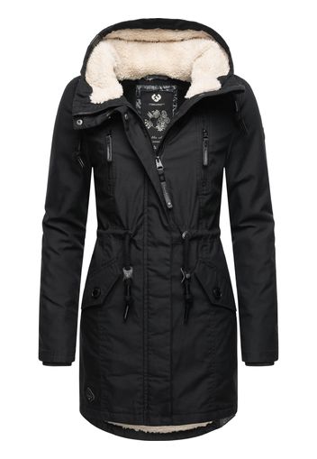 Ragwear Parka invernale 'Elsie'  nero / bianco