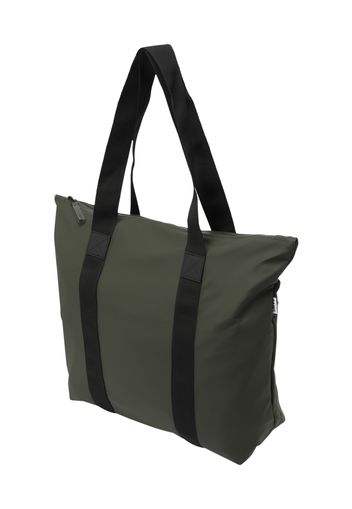 RAINS Shopper  verde scuro / nero