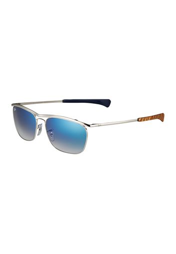 Ray-Ban Occhiali da sole 'OLYMPIAN II'  argento / marrone / blu