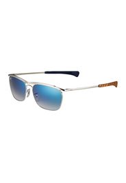 Ray-Ban Occhiali da sole 'OLYMPIAN II'  argento / marrone / blu