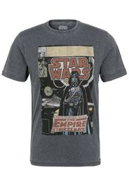 Recovered Maglietta 'Star Wars Empire Strikes Back'  marrone / giallo pastello / grigio scuro / nero