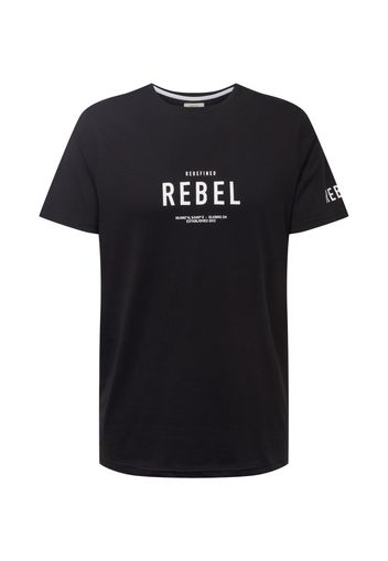 Redefined Rebel Maglietta 'Ronan'  nero / bianco