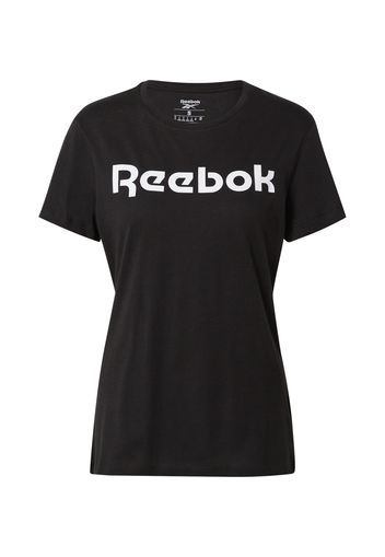 Reebok Sport Maglia funzionale  nero / bianco