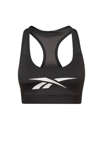 Reebok Sport Reggiseno sportivo  nero / bianco