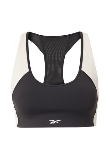 Reebok Sport Reggiseno sportivo  nero / bianco