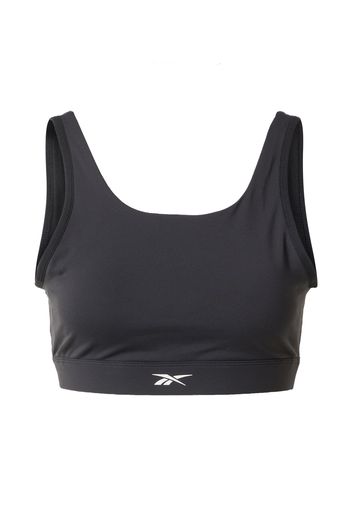 Reebok Sport Reggiseno sportivo  nero / bianco