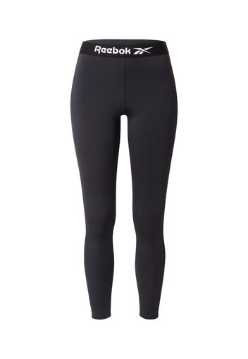 Reebok Sport Pantaloni sportivi  nero / bianco