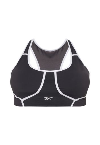 Reebok Sport Reggiseno sportivo  nero / bianco