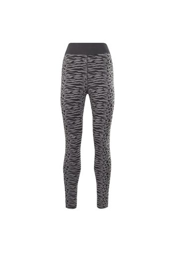 Reebok Sport Leggings  grigio fumo / nero / bianco