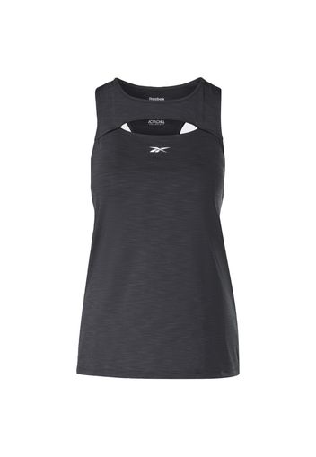 Reebok Sport Top sportivo  nero / bianco