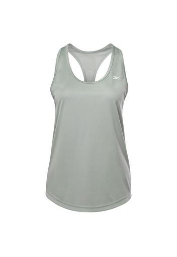 Reebok Sport Top sportivo  verde / bianco