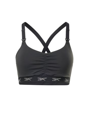 Reebok Sport Reggiseno sportivo  nero / bianco