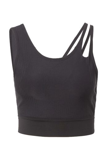 Reebok Sport Top sportivo  grigio / nero