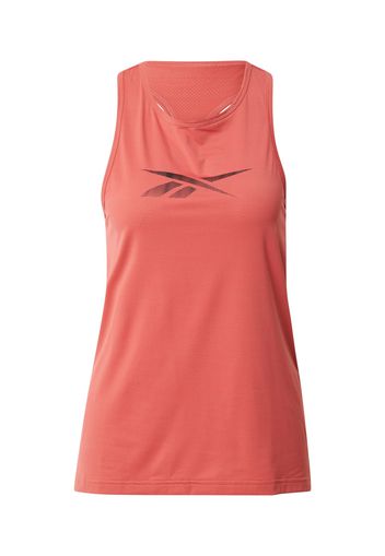 Reebok Sport Top sportivo  rosso / nero