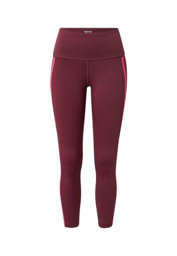 Reebok Sport Pantaloni sportivi  fucsia / rosso vino / bianco